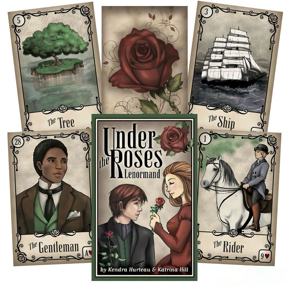 Under the Roses Lenormand Deck - Romantic & Intuitive Cartomancy Cards